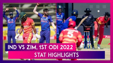 India vs Zimbabwe, 1st ODI 2022 Stat Highlights: Visitors Clinch Remarkable 10-Wicket Win